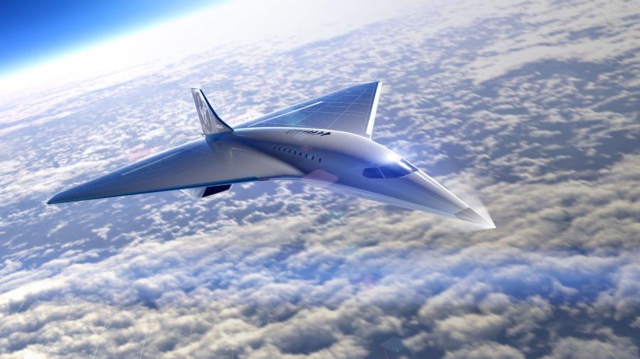Avião supersônico está sendo desenvolvido pela Virgin Galactic e Rolls-Royce - Divulgação