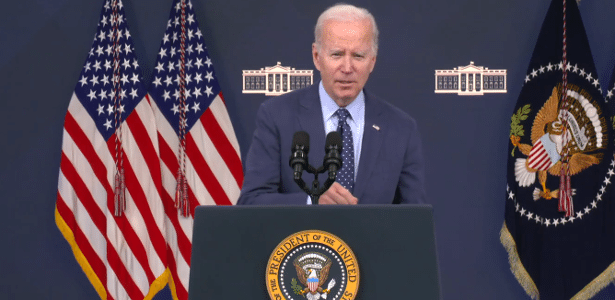 O presidente dos EUA, Joe Biden, em entrevista coletiva 