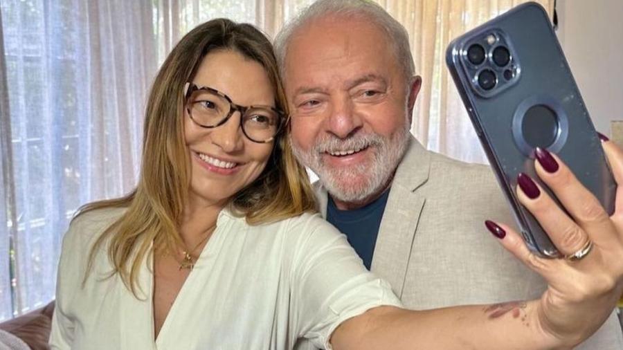Janja posta selfie com Lula no Instagram