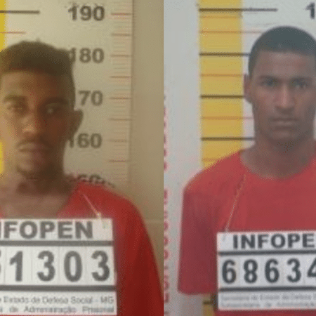 Igor dos Santos Otoni, de 24 anos, e Hélio Júnio Costa Vieira, de 41 anos, fugiram do presídio de Teófilo Otoni (MG)