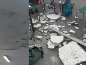 Parte de teto de sala de aula cai em escola na zona norte de São Paulo