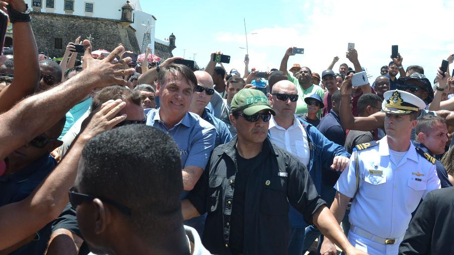 Bolsonaro visita o Farol da Barra em Salvador - ROMILDO DE JESUS/FUTURA PRESS/ESTADÃO CONTEÚDO