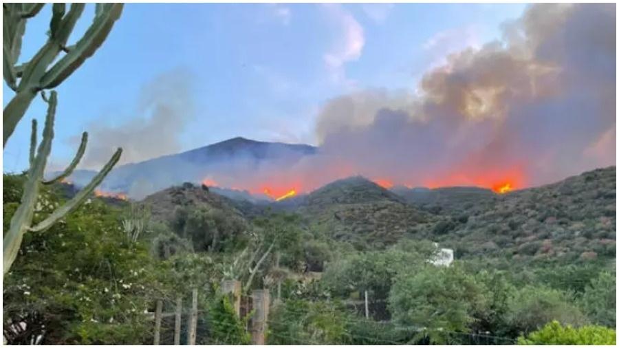 Ilha de Stromboli, ao sul da Itália, foi devastada por incêndio - Divulgação: Ansa Brasil