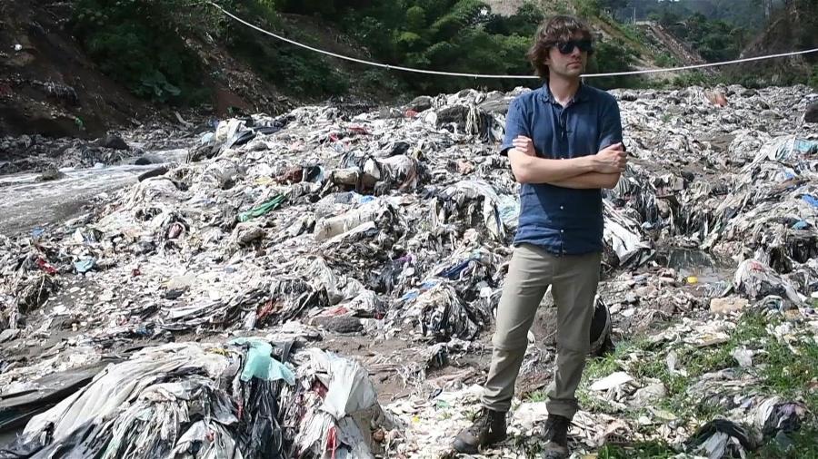 Boyan Slat, fundador do The Ocean Cleanup, na Guatelama - Johan ORDONEZ / AFPTV / AFP