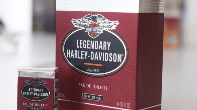 Perfume da marca Harley-Davidson, lançado na década de 1990