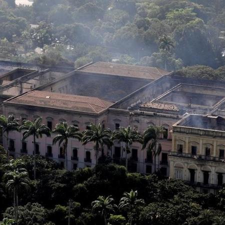 O Museu Nacional, após o incêndio do dia 2 de setembro - Reuters/R. Moraes