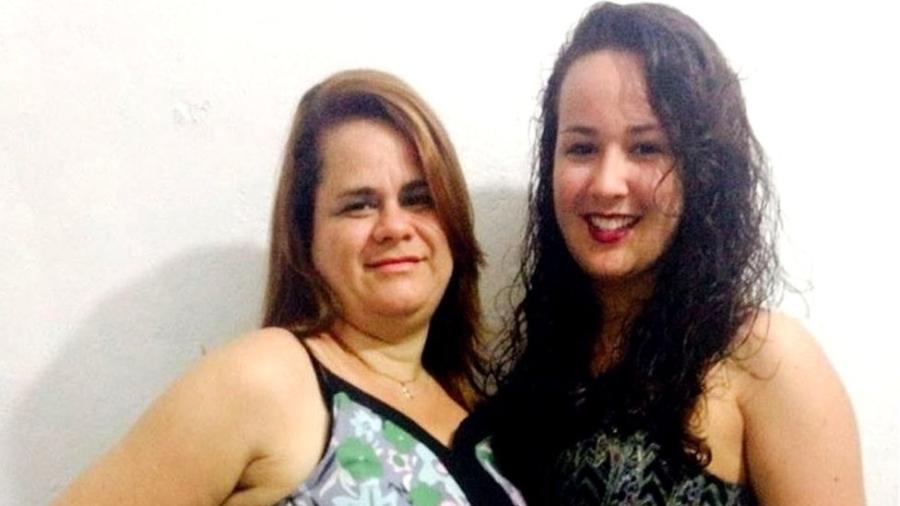 Germaine e Kamilly foram internadas juntas com covid-19; enquanto mãe, que é hipertensa, se recuperou, a filha apresentou quadro grave da doença e morreu - Arquivo Pessoal