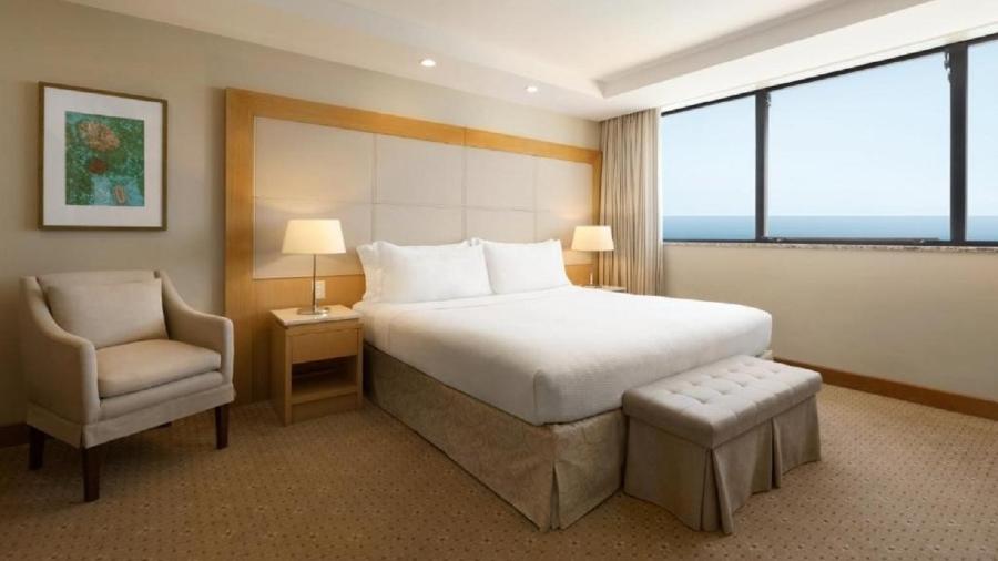 Quartos possuem diárias de até R$ 1,9 mil no Hotel Hilton em Copacabana - Reprodução/Booking.com