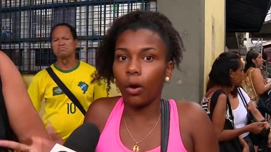 Passageira mandou recado para patroa durante greve de ônibus - Reprodução/TV Globo