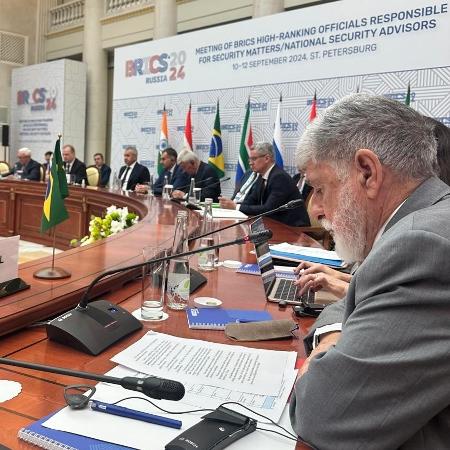 Celso Amorim, assessor especial de Lula, em encontro do Brics, na Rússia, em 2024 Celso Amorim, assessor especial de Lula, em encontro do Brics, na Rússia, em 2024