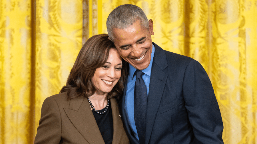 Kamala Harris e Barack Obama 