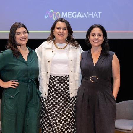 Camila Maia, Larissa Araium e Natália Bezutti, fundadoras e sócias da MegaWhat