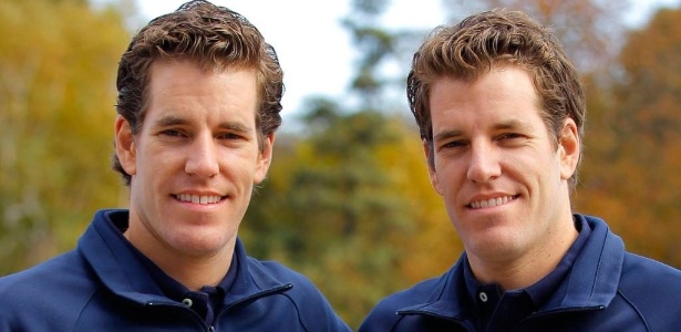 Gêmeos Cameron e Tyler Winklevoss, os primeiros bilionários conhecidos do bitcoin - Adam Runger/Reuters