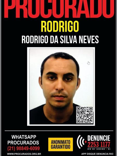 18.nov.2020 - Cabo da PM, Rodrigo Silva das Neves teve prisão temporária decretada pela Justiça, suspeito de envolvimento no assassinato do contraventor Fernando Iggnácio, fuzilado no estacionamento de heliporto no Recreio dos Bandeirantes, zona oeste do Rio - Divulgação/Disque Denúncia