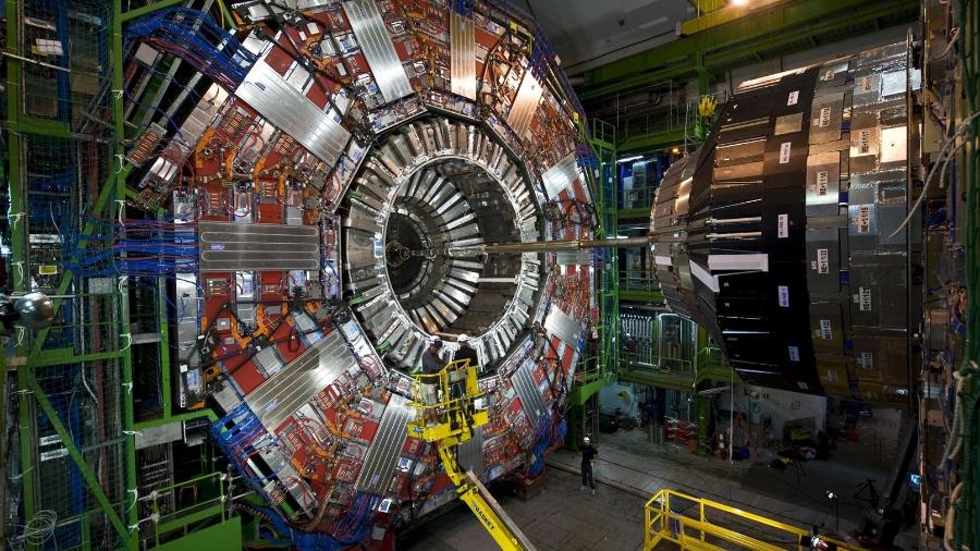 CMS (Compact Muon Solenoid), que detectou a força de Higgs, está localizado no Cern - Maximilien Brice/ Cern