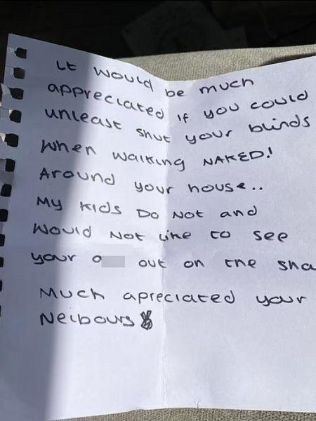 Mulher publicou carta com pedido de vizinho em rede social - Reprodução/Facebook - Reprodução/Facebook