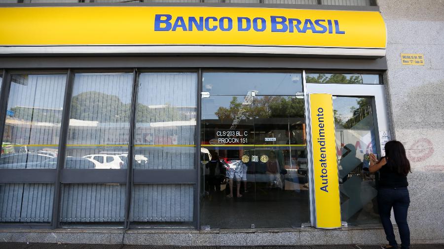 Banco Do Brasil Agency, Known As BB or Brazil Bank, on Aclimacao