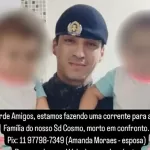 Família pede doação para viúva e filhas de soldado da Rota morto em serviço