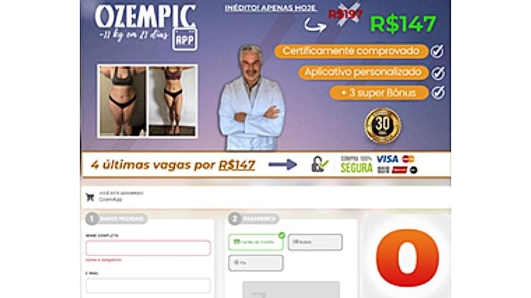 Golpe tenta vender medicamento Ozempic via link enviado por WhatsApp