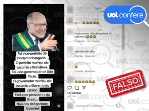 Alckmin não se tornou prefeito de Pindamonhangaba após morte de antecessor