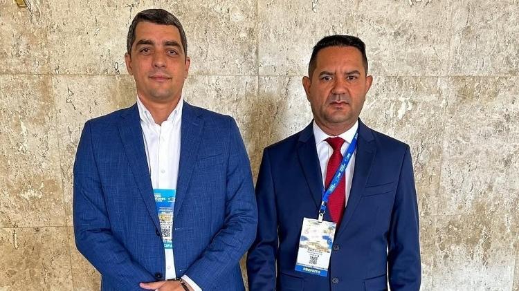 Bebeto e o seu vice eleito, Bruno Jucá