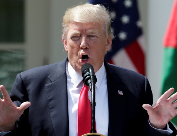 Donald Trump, em pronunciamento no Jardim Rosado da Casa Branca nesta quarta (5) - Yuri Gripas/Reuters