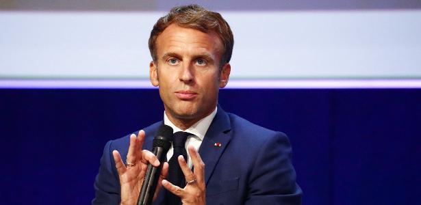 3.set.2021 - O presidente da França, Emmanuel Macron, durante congresso em Marselha, no sul do país
