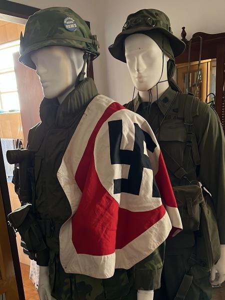 Bandeiras nazistas e outros objetos com suástica foram apreendidos no interior de SP - Polícia Civil de São Paulo