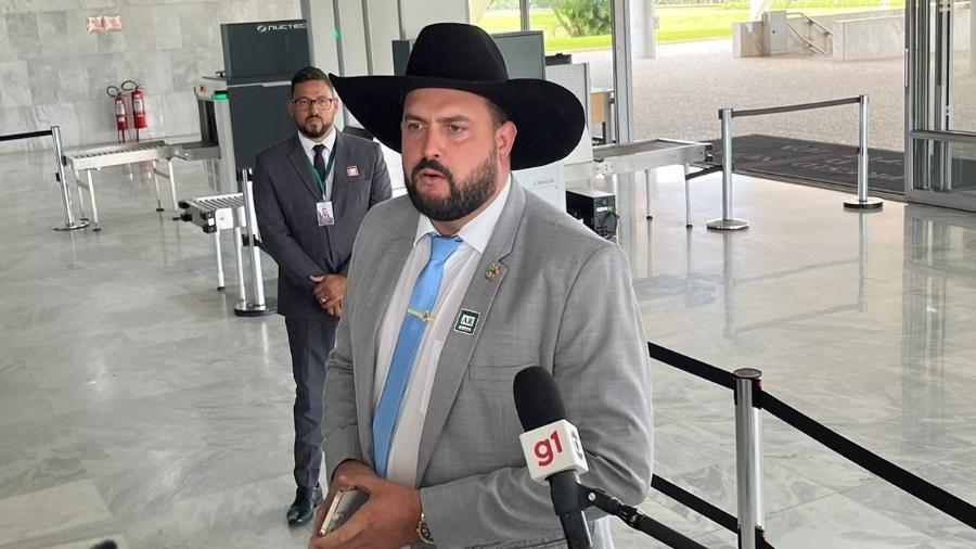 07.03.23 - Deputado Zé Trovão (PL-SC) em visita ao Palácio do Planalto - Lucas Borges Teixeira/UOL