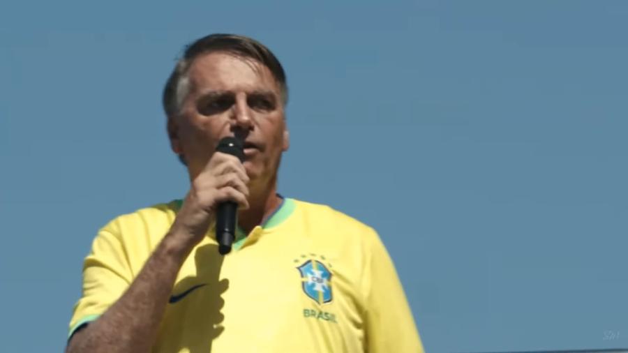 Bolsonaro em ato em Copacabana (21/04/2024)