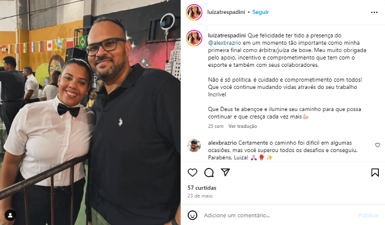 Luiza Trespadini e Alex Braz