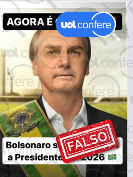 17.dez.2024 - Jair Bolsonaro continua inelegível até 2030; TSE não revogou condenações - Arte/UOL Confere sobre reprodução/Instagram