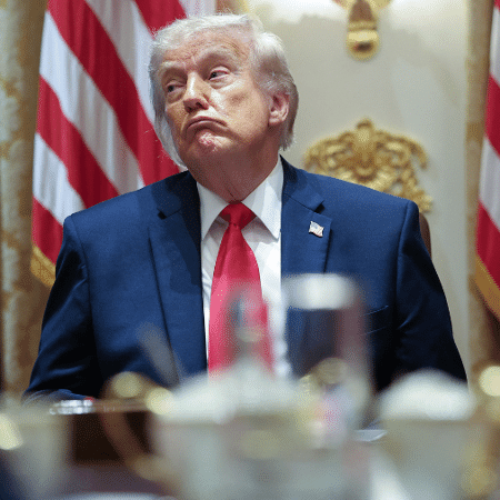 27.mai.26 - Donald Trump durante reunião de Gabinete na Casa Branca