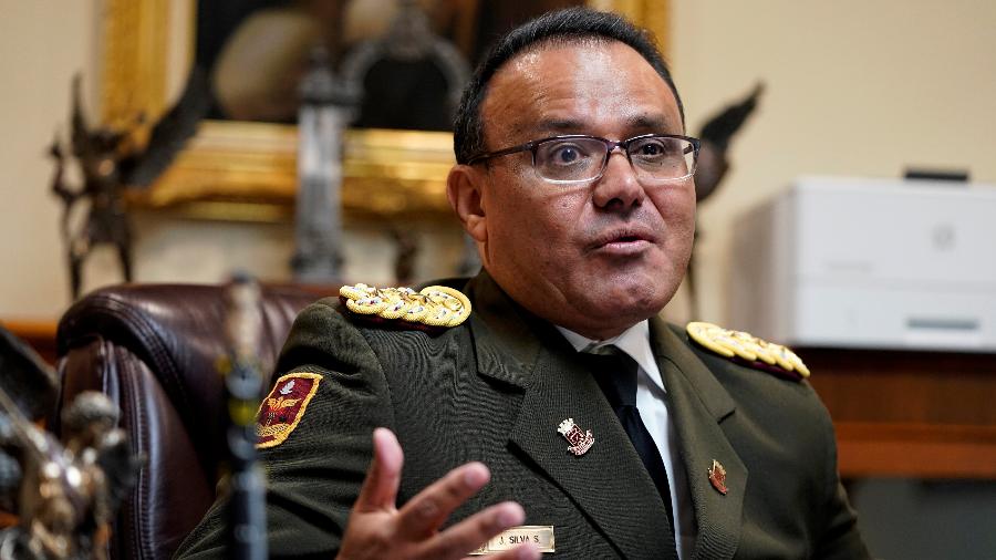 26.jan.2019 - O coronel José Luis Silva, adido militar da embaixada da Venezuela nos Estados Unidos - Joshua Roberts/Reuters