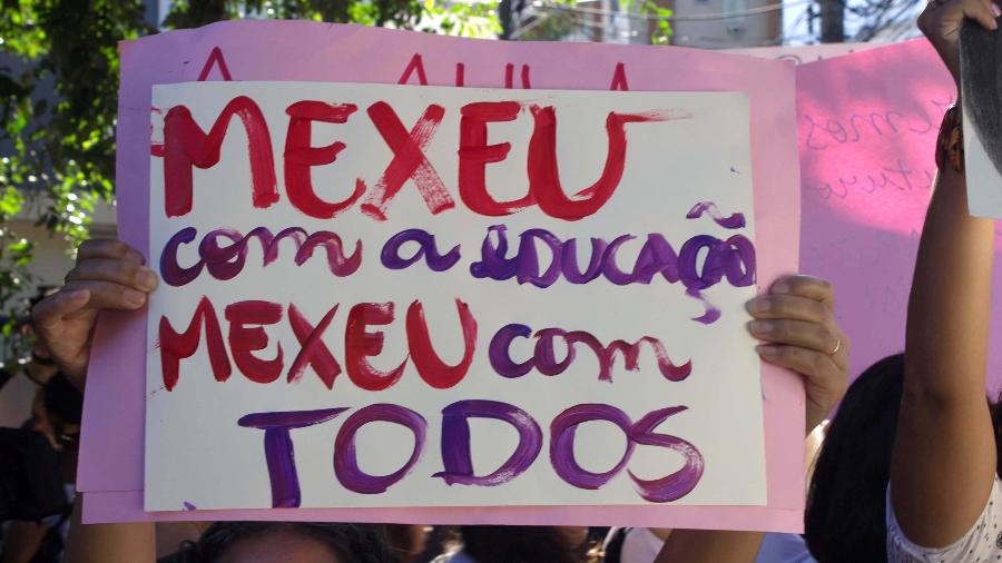 Estudantes de instituições federais protestam contra cortes na educação no Rio  - CDSantos/FuturaPress/Estadão Conteúdo