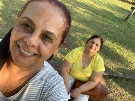 A merendeira Solange Pereiras e a mãe dela, Semiramis Oliveira, foram vítimas da covid-19 - Arquivo Pessoal