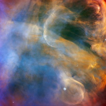 Nuvens celestiais captadas pelo telescópio Hubble mostram o objeto Herbig-Haro HH505 - ESA/Hubble & NASA, J. Bally Ackn