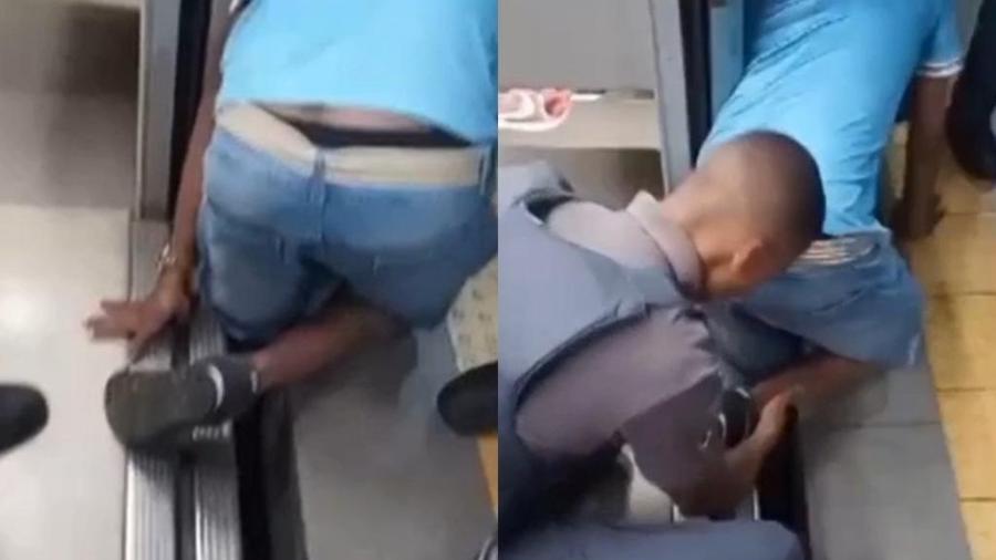 Homem ficou com perna presa no vão entre trem e plataforma do Metrô de Salvador