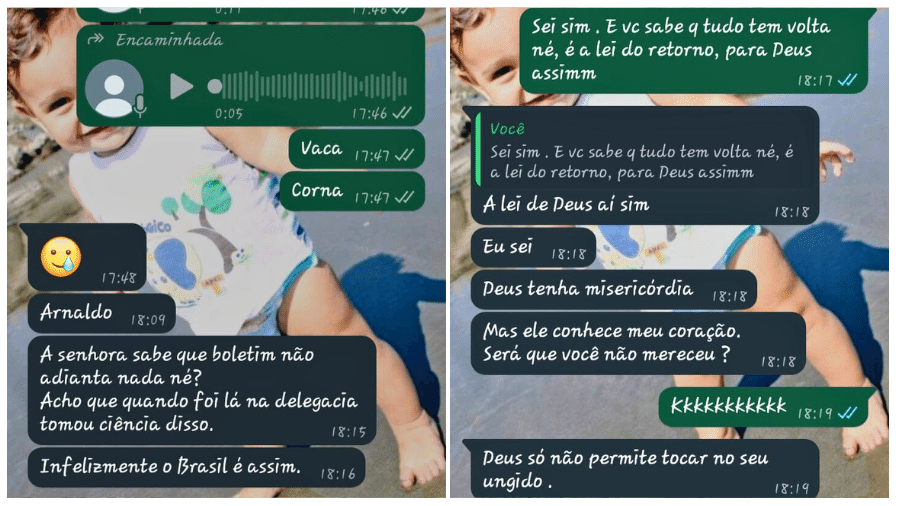 Além de ter embolsado o dinheiro das vítimas, a suspeita de dar o golpe ainda ficou debochando delas em mensagens no WhatsApp - Arquivo Pessoal