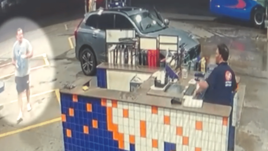 Câmeras mostram juiz comprando gasolina antes de morrer em SP