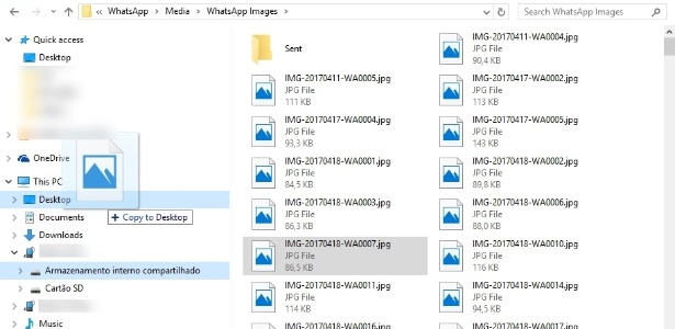 Salvar fotos do WhastApp no PC - parte 7 - Reprodução - Reprodução