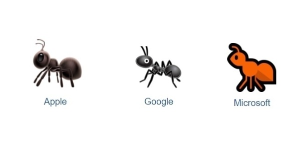 Biólogos arrumaram briga por causa do emoji de formiga - Reprodução/Emojipedia