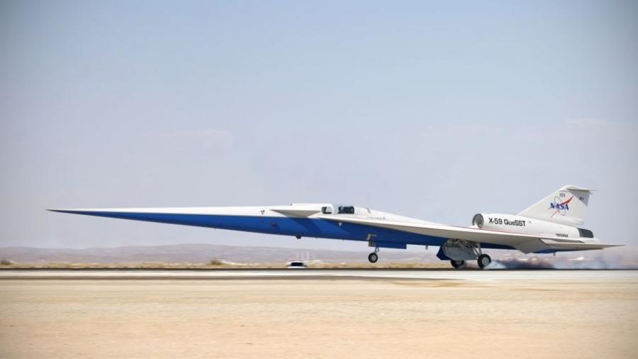 X-59, avião supersônico da Nasa - Divulgação