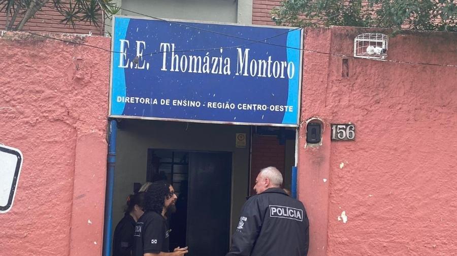 Fachada da Escola Estadual Thomázia Montoro, onde adolescente realizou ataques com faca - Herculano Barreto/UOL