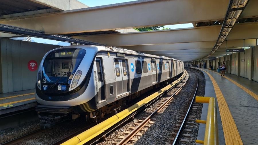 Trem do metrô do Rio de Janeiro, em imagem de divulgação - Divulgação/MetrôRio