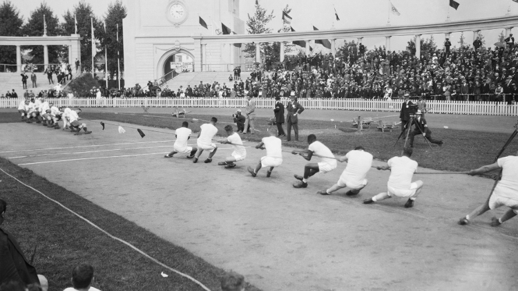 Time inglês venceu os Estados Unidos nos Jogos Olímpicos de 1920 na Bélgica. A edição foi a última que contou com a modalidade no programa