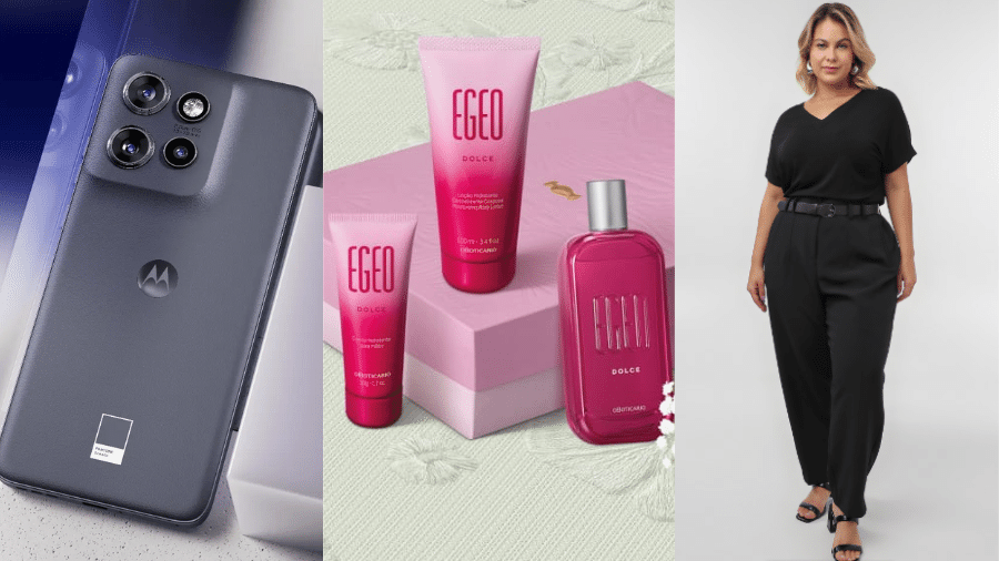 Edge 50 Neo, kit de O Boticário e blusa da Riachuelo estão entre os produtos com desconto Edge 50 Neo, kit de O Boticário e blusa da Riachuelo estão entre os produtos com desconto