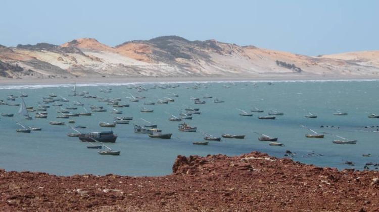 Barcos no mar de Icapuí (CE)