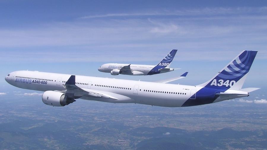 Airbus A340 e A380 nunca sofreram acidente - Divulgação