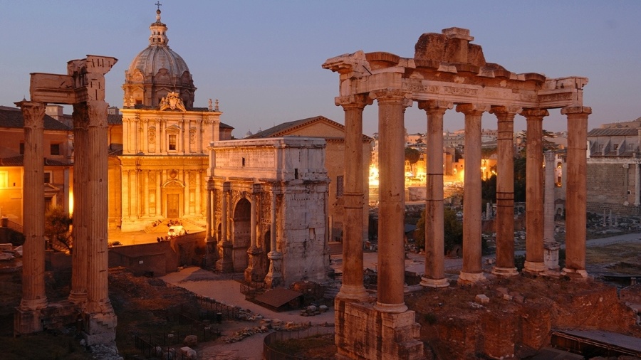 O Fórum Romano é um dos símbolos do centro da atividade pública na Roma antiga - Kenneth Garrett/National Geographic Creative